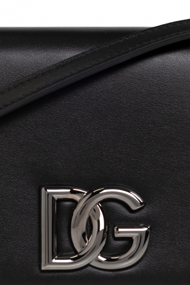 Dolce＆Gabbana★ DG SMARTPHONE HOLDER DOLCE & GABBANA Phone Holder Black Silicone Rubber Metal DG